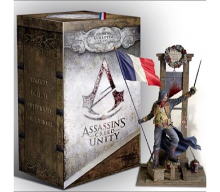 фигурка и коробка Assassins Creed Unity Guillotine 